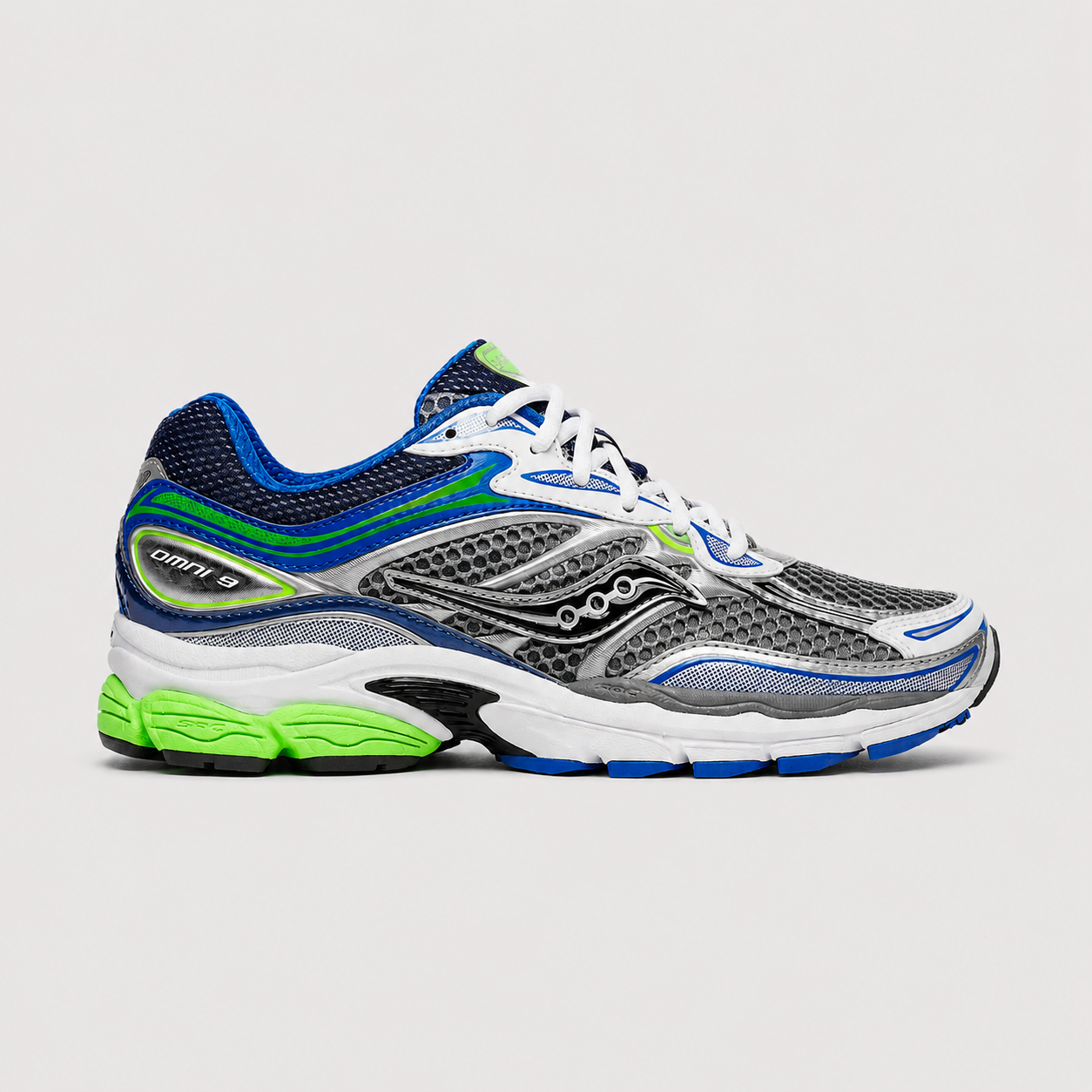 Saucony ProGrid Omni 9 Grey Slime Blue